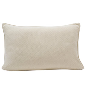 Blaize 100% Cotton Solid Weave Beige Pillow Sham Set