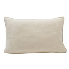 Blaize 100% Cotton Solid Weave Beige Pillow Sham Set