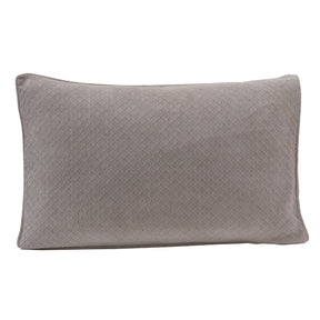 Blaize 100% Cotton Solid Weave Grey Pillow Sham Set
