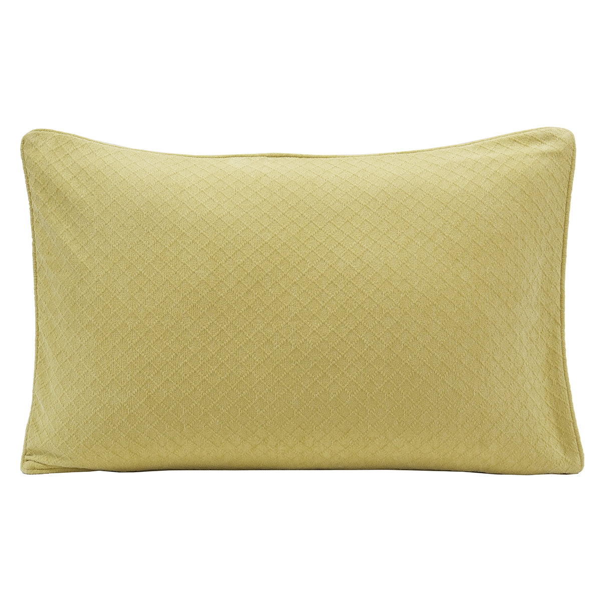 Blaize 100% Cotton Solid Weave Yellow Pillow Sham Set
