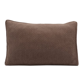 Blaize 100% Cotton Solid Weave Brown Pillow Sham Set