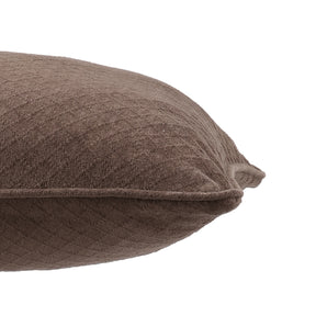 Blaize 100% Cotton Solid Weave Brown Pillow Sham Set