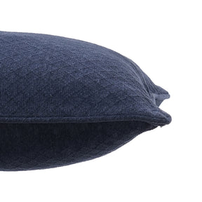 Blaize 100% Cotton Solid Weave Blue Pillow Sham Set