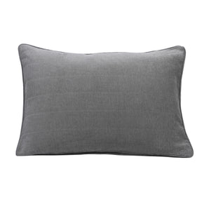 Caroline Woven Herringbone Pattern Beige 2PC Pillow Sham Set