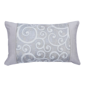 Tranquil Essence Folio Fiction Embroidered Viscose Blend Beige Cushion Cover