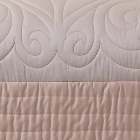Tranquil Essence Cambric Lawn Peach Summer AC Quilt/Quilted Bed Cover/Comforter