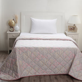 Optimist Bloom Cassia 115 GSM Summer AC Quilt/Quilted Bed Cover/Comforter