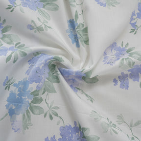 Optimist Bloom 300 TC Isidora 100%Cotton Printed Bed Sheet with Pillow Case