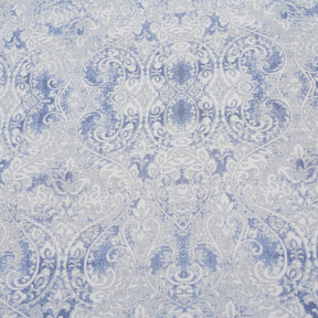 PBS Refined Retro Baroque 100% Cotton Soft Blue Bed Sheet Set