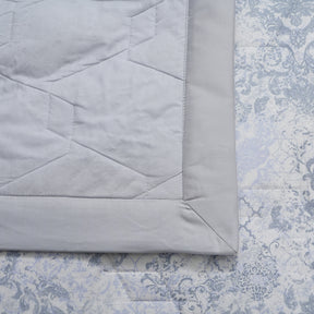 PBS Refined Retro Nouvel Damask Blue Summer AC Quilt/Quilted Bed Cover/Comferter
