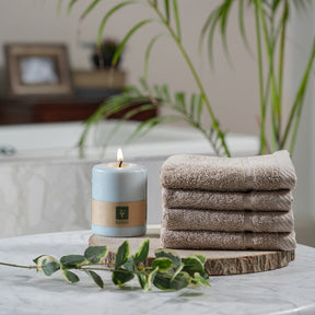Amor Extra Luxury & Softness Anti Lint Treatment Natural/Beige Bamboo Towel