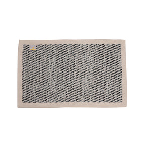 Diognal Line Woven 100% Cotton 1PC Doormat