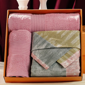 Royal Botanic Streak Tint 200TC Cotton 6PC Bed Bath Set