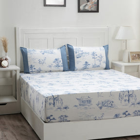 Royal Botanic Nature Toile 200TC Cotton 6PC Bed Bath Set