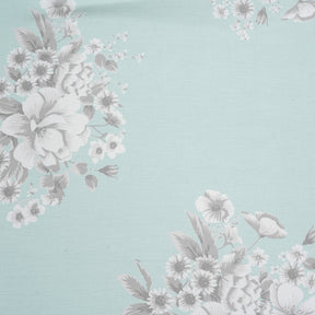 Royal Botanic Bloom Flora 200TC Aqua 100% Cotton Bed Sheet with Pillow Case