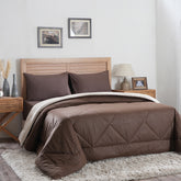 Hermosa Glister Pebble Brown 150GSM Reversible Summer AC Quilt