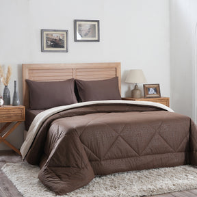 Hermosa Glister Pebble Brown 150GSM Reversible Summer AC Quilt
