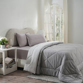 Hermosa Glister Pebble Ash 250GSM Reversible Winter Quilt