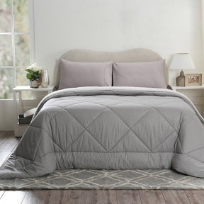 Hermosa Glister Pebble Ash 250GSM Reversible Winter Quilt