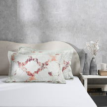 Enchanted Harmony Ogee Flent Quilted Pillow Sham Set Of 2