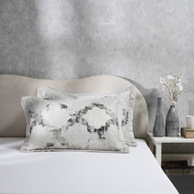 Enchanted Harmony Ogee Flent Quilted Pillow Sham Set Of 2