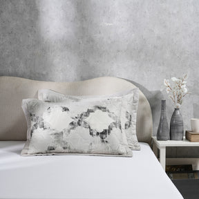 Enchanted Harmony Ogee Flent Quilted Pillow Sham Set Of 2
