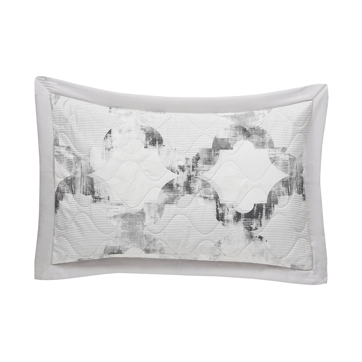 Enchanted Harmony Ogee Flent Quilted Pillow Sham Set Of 2