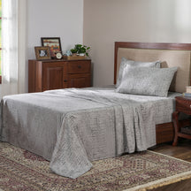 Utopian Regan Ornament Troop 100% Cotton Bed Sheet with Pillow Case
