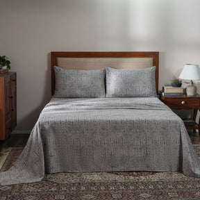 Utopian Regan Ornament Troop 100% Cotton Bed Sheet with Pillow Case