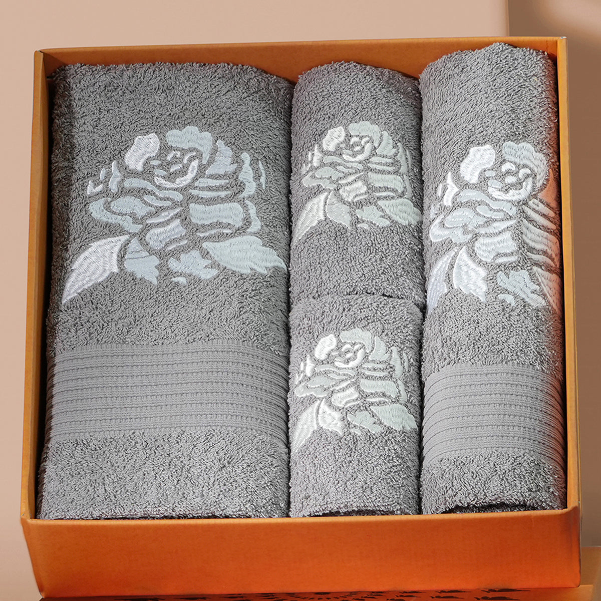 Florent Ultra-Soft And Highly Absorbant 450 GSM Cotton 5PC Bath Set