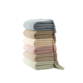 Blaize 100%Cotton Solid Weave Throw/Sofa/Multi Cover/Single Bed Cover