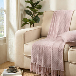 Blaize 100%Cotton Solid Weave Throw/Sofa/Multi Cover/Single Bed Cover