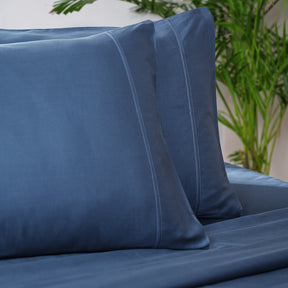 Melina Plain 100% Cotton Extra Soft & Luxurious Bed Sheet With Pillow Covers