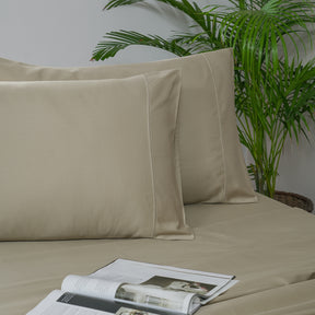 Melina Plain 100% Cotton Extra Soft & Luxurious Bed Sheet With Pillow Covers