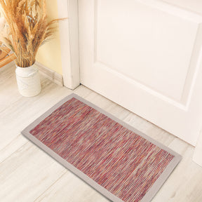 Color Streak Woven 100% Cotton 1PC Doormat