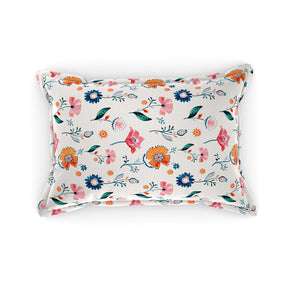 Tranquil Serenity Flower Heaven 100% Cotton Printed Multi Pillow Case Set Of 2