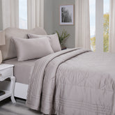 Vintage Noemi Tencel™ Fabric AC Quilt/Quilted Bed Cover/Comforter, Grey