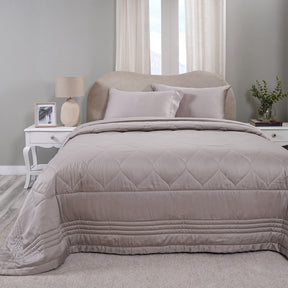 Vintage Noemi Tencel™ Fabric AC Quilt/Quilted Bed Cover/Comforter, Grey