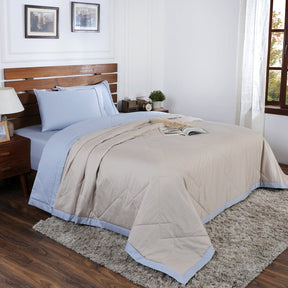 Selwyn Reversible Summer AC Quilt/Quilted Bed Cover/Comforter Plein Air/Sandshell Quilt