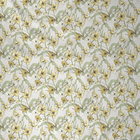 Tranquil Serenity Valencia 100%Cotton Printed Bed Sheet with Pillow Case Yellow