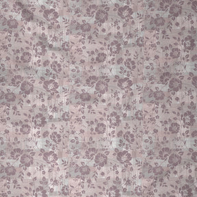 Tranquil Serenity Textured Floral 100%Cotton Printed Bed Sheet with Pillow Case Peach