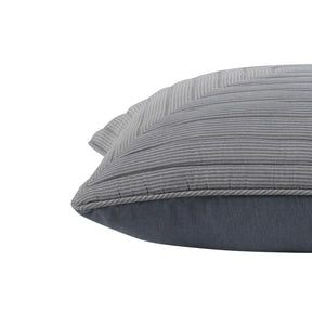 Pin Stripe Made With Egyption Cotton Ultra Soft Blue Cushion Cover