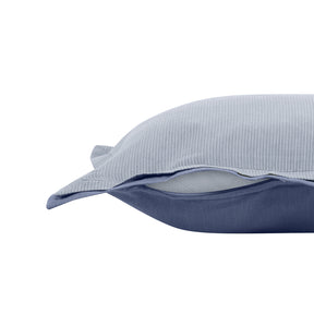 Pin Stripe Made With Egyption Cotton Ultra Soft Blue Cushion Cover