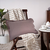Pin Stripe Made With Egyption Cotton Ultra Soft Red Cushion Cover