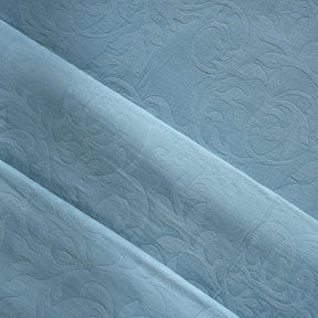 Classical Impression Curly Scroll 100% Cotton 8pcs Bed Cover Set Blue