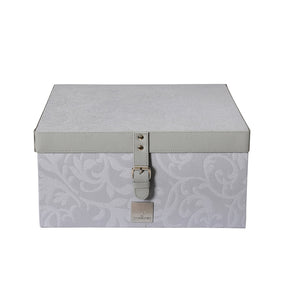 Classical Impression Curly Scroll 100% Cotton 8pcs Bed Cover Set Grey