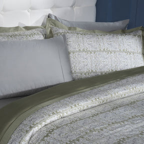 Classical Impression Folkloric 100% Cotton Duvet Cover with Pillow Case Green