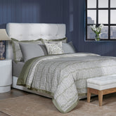 Classical Impression Folkloric 100% Cotton 8pcs Duvet Cover Set Green