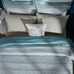 Classical Impression Folkloric 100% Cotton 8pcs Duvet Cover Set Blue