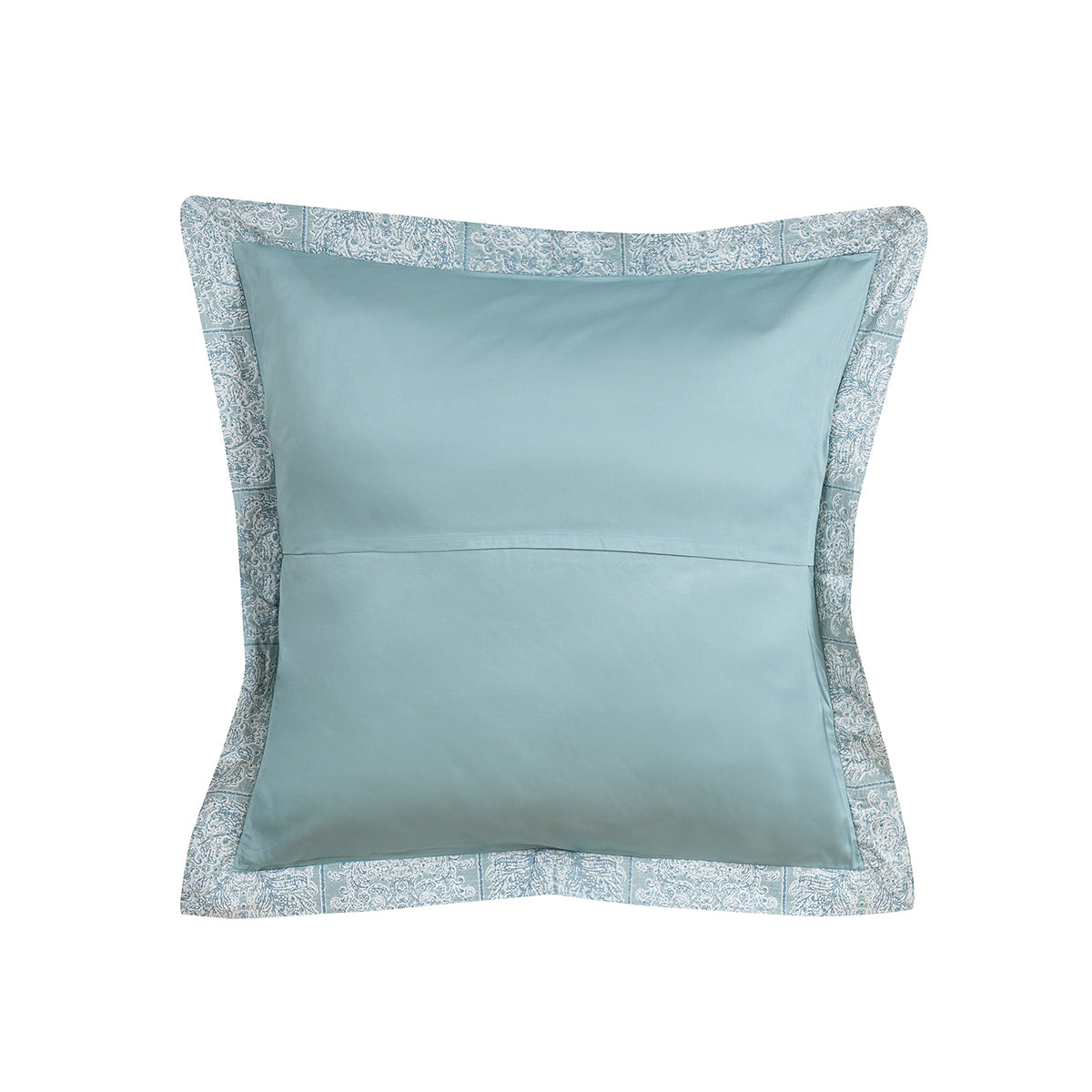 Classical Impression Folkloric 100% Cotton Pillow Case Euro Set Blue